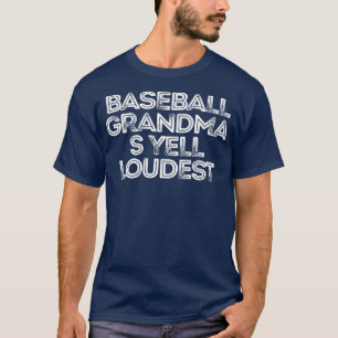 Camiseta Sarcástico Engraçado dizendo vovó de beisebol grit