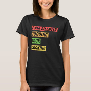 Camiseta Sarcástico, estou a julgar silenciosamente a tua c