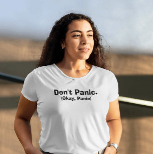 Camiseta Sarcástico Não entre em pânico. (Ok, Pânico)' Bran