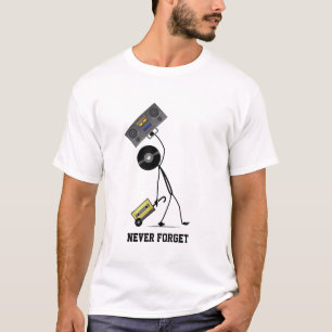 Camiseta Sarcástico nunca se esquece da música retrô 70 