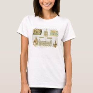 Camiseta Sarcófago de Etruscan e sepulchres, placa 7,
