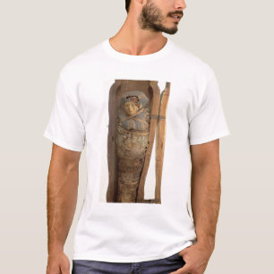 Camiseta Sarcófago e corpo mummified de Psametik mim (664-