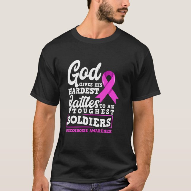 Camiseta Sarcoidose Guerreira Sarcoidose Sensibilização (Frente)