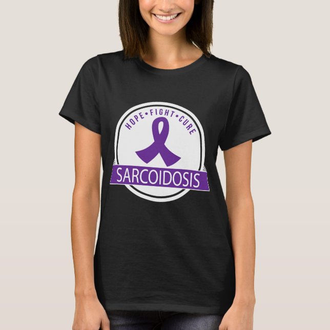 Camiseta Sarcoidose Sensibilização Apoio Puro (Frente)