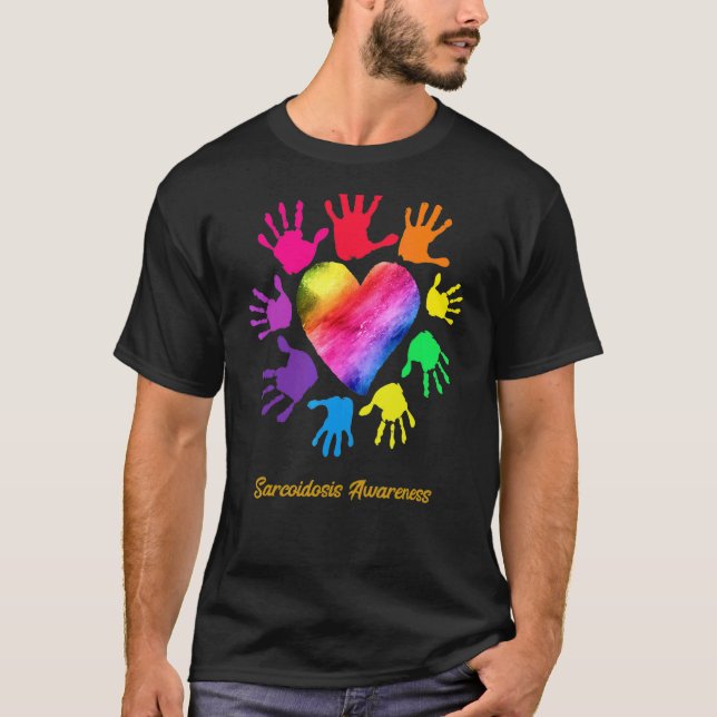 Camiseta Sarcoidose Sensibilização Mete Sarcoidose (Frente)