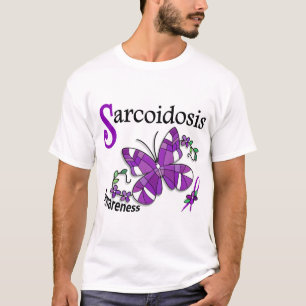 Camiseta Sarcoidosis da borboleta 2 do vitral