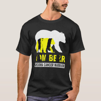 Camiseta Sarcoma Cancer Sensibiliza Mama Bear Amarelo