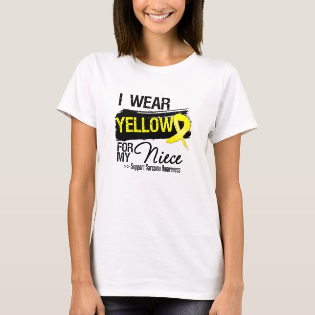 Camiseta Sarcoma Ribbon Para Minha sobrinha (Frente)