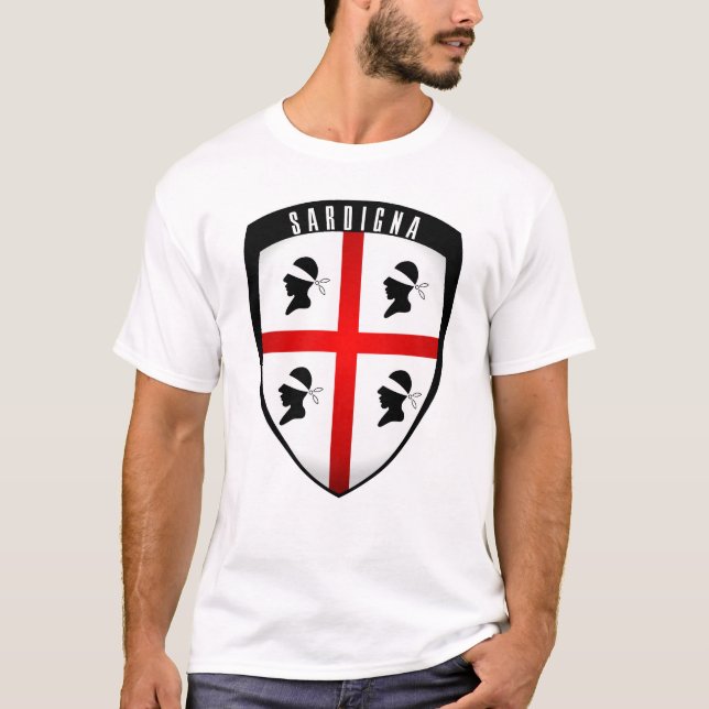 Camiseta Sardenha, escudo (Frente)