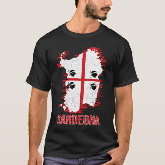 Camiseta Sardenha - Ilha Flag Itália Souvenir