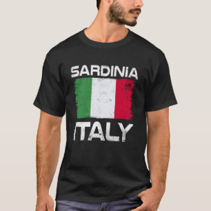 Camiseta Sardenha Itália Design de Bandeira Orgulhosa Bande