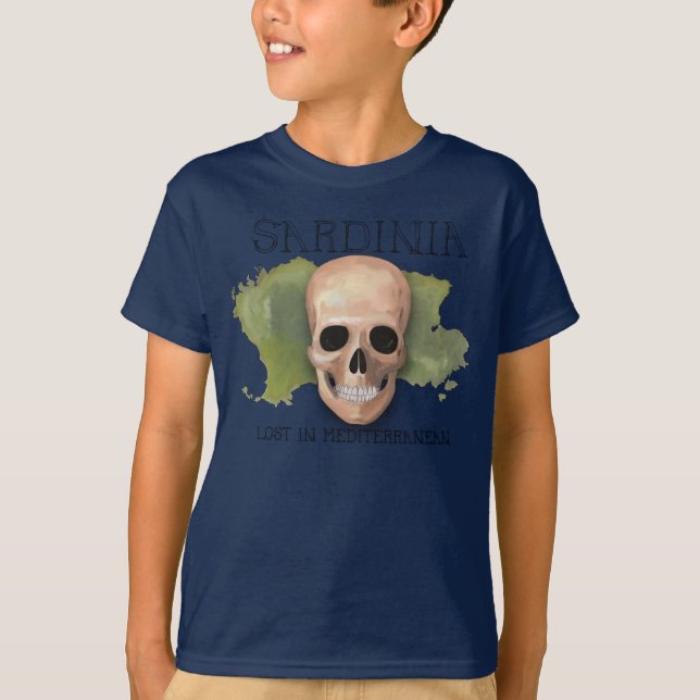 Camiseta Sardenha, Paraíso selvagem (Frente)