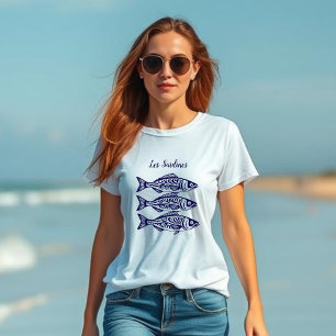 Camiseta Sardines-Blue Havaiano