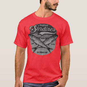 Camiseta Sardinha Rótulo BW