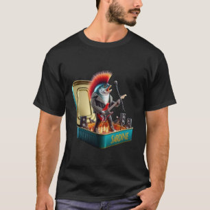 Camiseta Sardinha Selvagem Rockstar Rebelde Vibes Explodem