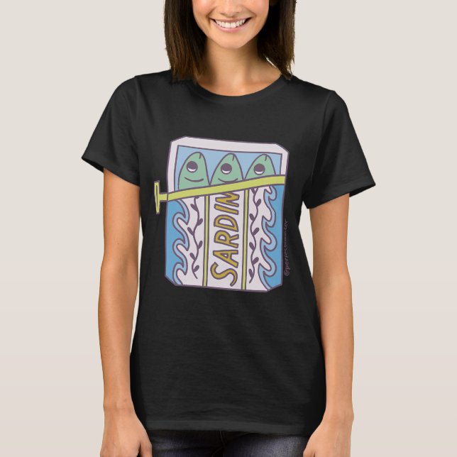 Camiseta Sardinhas Azuis (Frente)