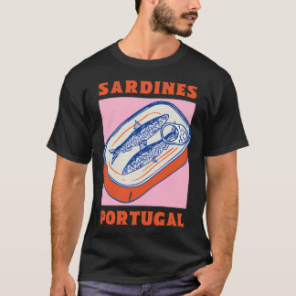 Camiseta Sardinhas em Lata Retro – Arte Alimentar de Portug