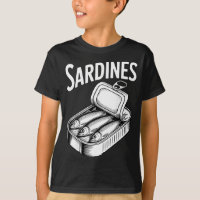 Sardinhas peixe enlatado apreciador de comida retr