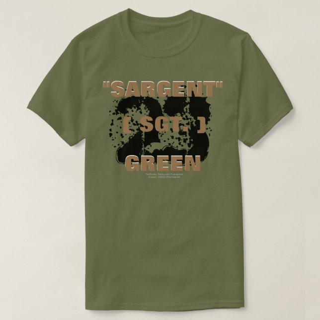Camiseta SARGENT (SGT) T-Shirt VERDE (Frente do Design)