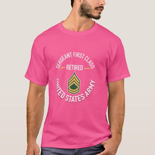 Camiseta Sargento 1ª Classe SFC Aposentado do Exército G (Frente)