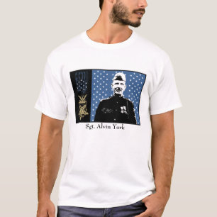 Camiseta Sargento Alvin York e medalha da honra