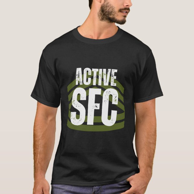 Camiseta Sargento Ativo De Primeira Classe Em Serviço Sfc (Frente)