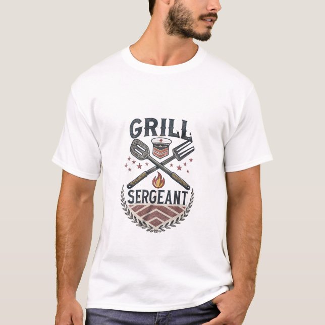 Camiseta sargento da churrasqueira (Frente)