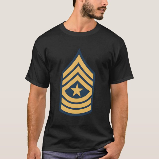 Camiseta Sargento do Exército Major E-9 Fileira Militar Sgm (Frente)