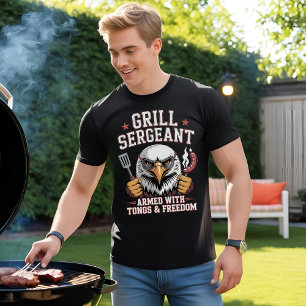 Camiseta Sargento Grill: CHURRASCO Patriótico