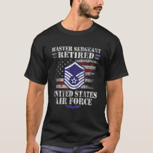 Camiseta Sargento-Mestre da Força Aérea Aposentada Veterano