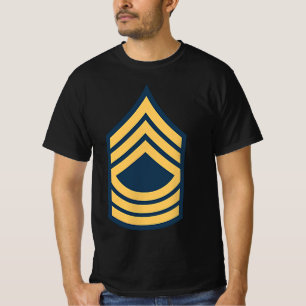 Camiseta Sargento-mestre do Exército dos EUA OR8-E8 insígni