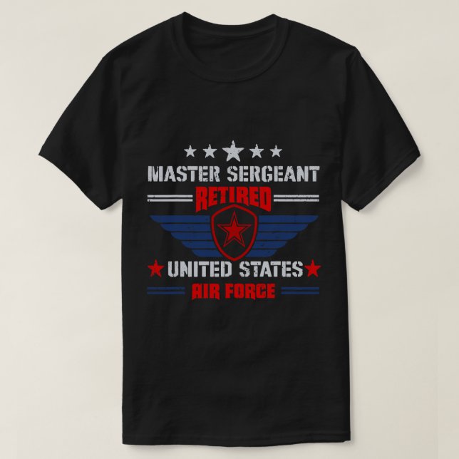 Camiseta Sargento-Mestre Retirem Militar da Força Aérea Ref (Frente do Design)