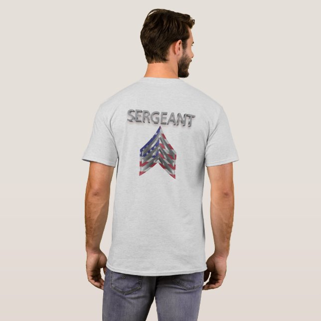 Camiseta Sargento Rank (Parte Traseira Completa)