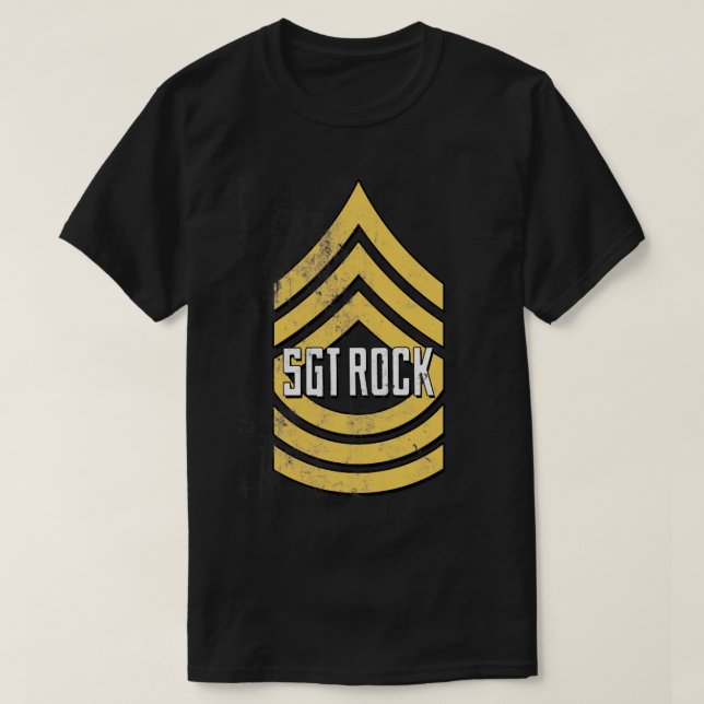 Camiseta Sargento Rock perturbado (Frente do Design)