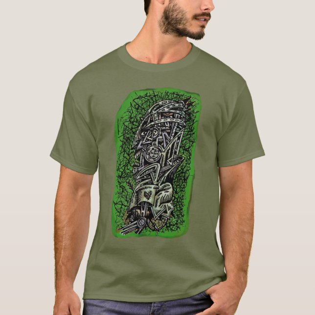 Camiseta Sargento Zombie, por Brian Benson (Frente)