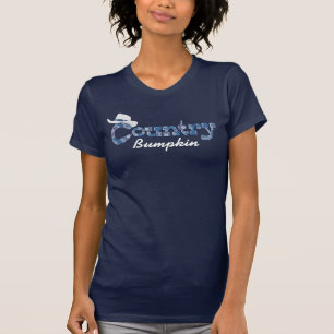 Camiseta Sarja de Nimes da vaqueira do Bumpkin do país &