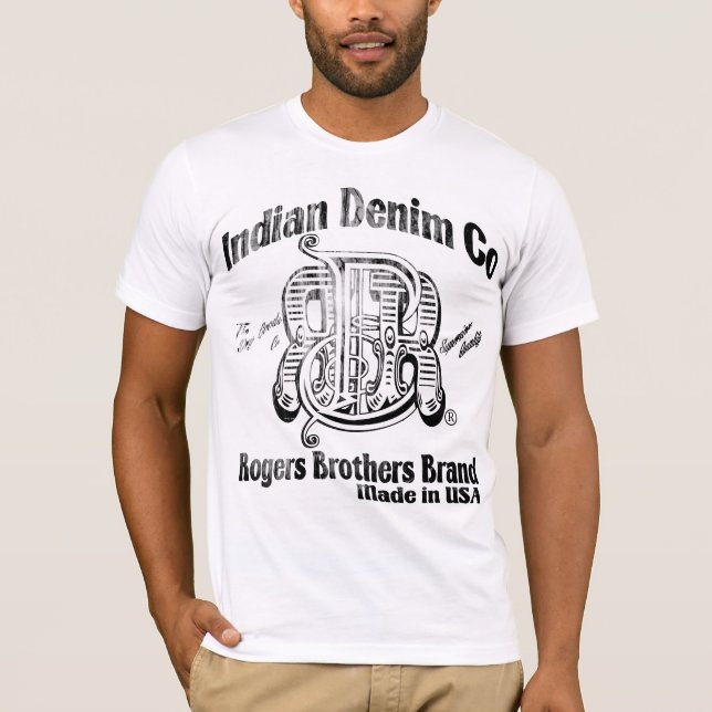 Camiseta Sarja de Nimes indiana co dos EUA por irmãos de (Frente)