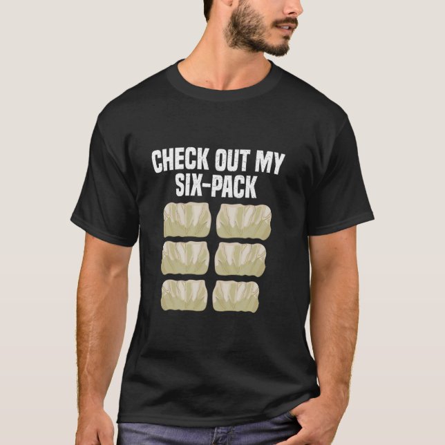 Camiseta Sarmale Six Pack Lanche Romeno Apaixonados por Com (Frente)