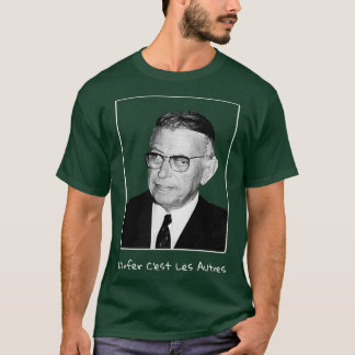 Camiseta Sartre Hell is Other Pessoas em francês