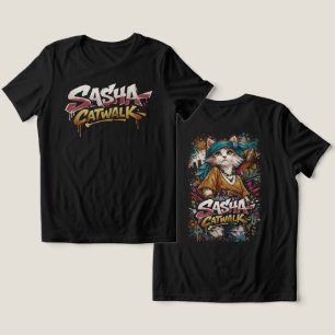 Camiseta Sasha Catwalk Y2K Grafite