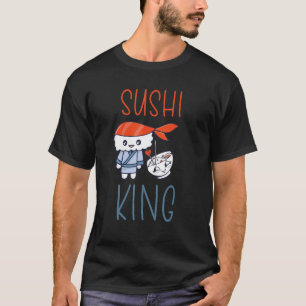 Camiseta Sashimi Comida japonesa Sushi King Salmon Sushi