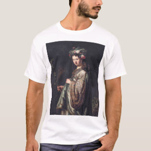 Camiseta Saskia van Uylenburgh como Flora, Rembrandt, 1634