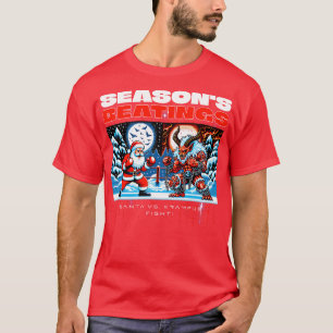 Camiseta Sasons Beatings Papai Noel vs Krampus