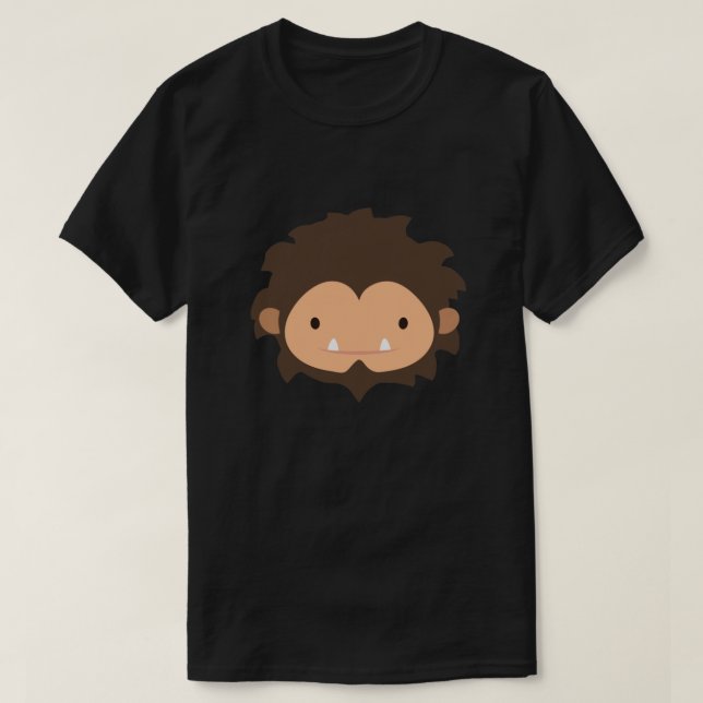 Camiseta Sasquatch Big Head Clássico (Frente do Design)