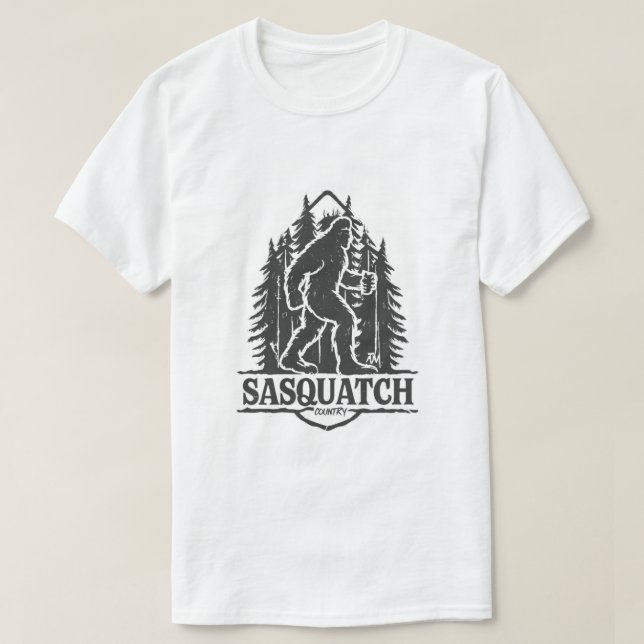 Camiseta Sasquatch Bigfoot (Frente do Design)