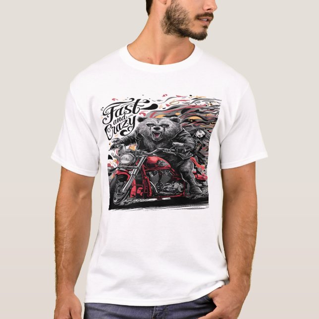 Camiseta Sasquatch Bigfoot Joyride Motorcycle Adventure (Frente)