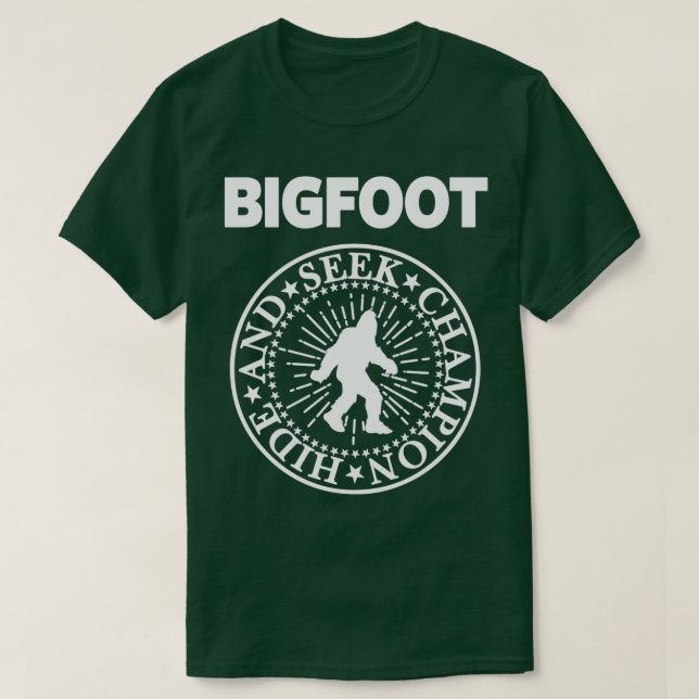 Camiseta Sasquatch Cryptid Funny Bigfoot 1 (Frente do Design)