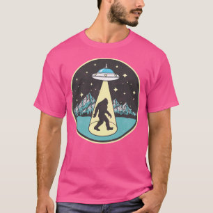 Camiseta Sasquatch de Vintage de Abdução do Pé-Grande