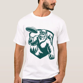 Camiseta Sasquatch Disc Golf Outdoor Dge Disc Golfing Bigfo