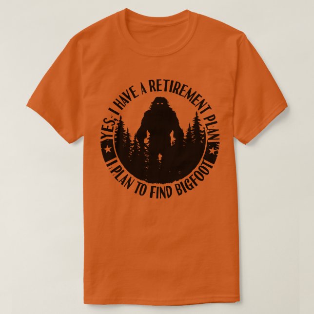 Camiseta Sasquatch do Plano de Reforma da Silhouette (Frente do Design)